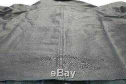 Mens harley davidson leather shirt jacket L black bar shield snap 98111-98VM