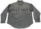 Mens Harley Davidson Leather Shirt Jacket Xl Black Bar Shield Snap 98111-98vm