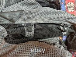 Mens harley davidson mesh jacket bar shield gray/black reflective armor