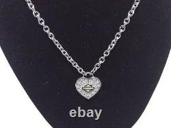 NEW Genuine Harley Jewelry Rose Gold Bar & Shield 16 Necklace HDN0434-16 ADJ