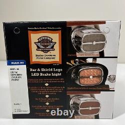 NEW Harley Davidson Bar & Shield LED Brake Light Smoke Lens / Black Housing