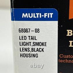 NEW Harley Davidson Bar & Shield LED Brake Light Smoke Lens / Black Housing
