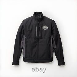 NEW Harley Davidson Bar & Shield Softshell Woven Jacket Men XL Black 98405-22VM