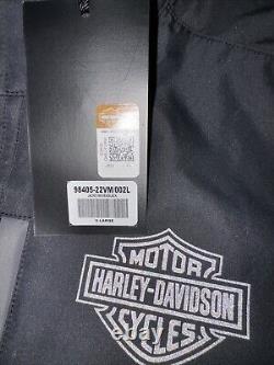 NEW Harley Davidson Bar & Shield Softshell Woven Jacket Men XL Black 98405-22VM