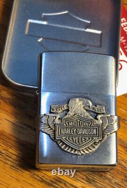 NOS Harley Davidson Since 1903 Zippo Lighter Bar and Shield Eagle 200HD H278
