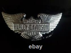 NOS Vintage Harley Bar & Shield Logo, RIGHTEOUS PRODUCTS, 1974 Belt Buckle