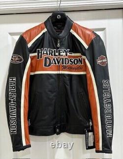 NWT Harley Davidson 2010 Men's Prestige Leather Jacket Bar&Shield MEDIUM