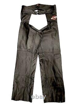 NWT Men's Harley-Davidson Bar & Shield Stock Leather Chaps, 98090-06VM Medium