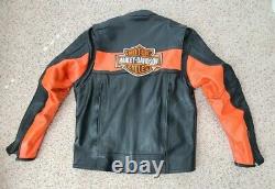 New Harley Davidson Bar and Shield Classic Leather Jacket Heavy cowhide Large