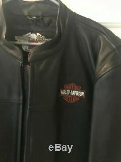 New Harley Davidson Leather Bar And Shield Riding Jacket 2xl XXL