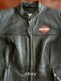 New Harley Davidson Womens Leather Bar And Shield Jacket Small