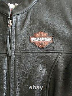 New Harley Davidson Womens Leather Bar And Shield Jacket Small