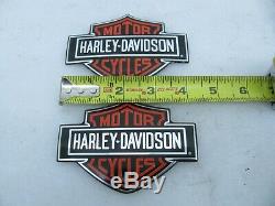 New NOS Harley Davidson Bar & Shield Gas Tank Medallion Badges Emblems FXR