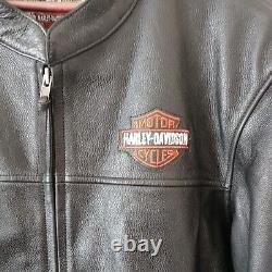 Nwot Harley Davidson Men's Hd Bar And Shield Leather Jacket X/large