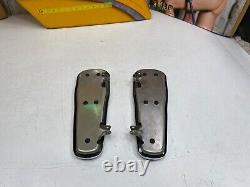 OEM 05-17 Harley Softail, Fatboy Crested Bar & Shield Front Foot Boards
