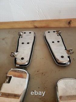 OEM 95-22 Harley Softail, Touring Crested Bar & Shield Front & Rear FloorBoards