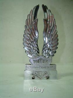 Old Harley sissy bar medallion Bar & Shield Eagle chrome Shovelhead EPS16540