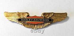 Original Vintage Harley Davidson Motorcycle Bar Sheild Wings Jacket Pin Offers