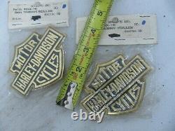 Pair NOS original Harley Davidson Bar & Shield Medallions 99004-79V Shovelhead