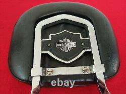 Rare Genuine 82-03 Harley Fxr Bar & Shield Backrest Upright Sportster Dyna Sissy