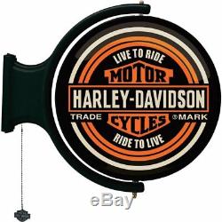 Rotating Bar Light Harley-Davidson Bar & Shield Rotating Wall Pub Night Light