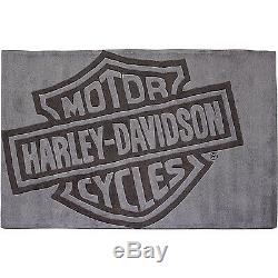 Small Harley-Davidson Bar & Shield Area Rug 5ft. L x 3ft. W