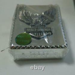 Used Zippo Harley Davidson Eagle Bar Shield Mirror Plating Japan Super Cool Rare