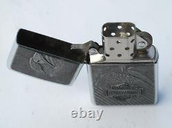 VINTAGE 1997 HARLEY DAVIDSON ZIPPO LIGHTER PEWTER BAR & SHIELD With EAGLE RARE