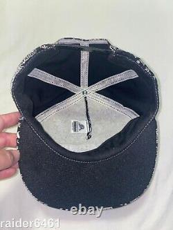 VNTG 80s 90s RARE Harley Davidson All Over Print Snapback Hat Cap Bar & Shield