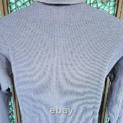 VTG HARLEY DAVIDSON EAGLE BAR & SHIELD 1980s MENS TURTLENECK SHIRT XL BLUE READ