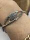 Vtg Harley Davidson 925 Sterling Silver Marcasite Bar/shield Cuff Bracelet-15.7g