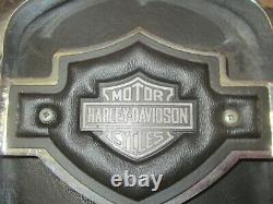 Vintage Genuine Harley Sportster Dyna FXR 12 backrest sissy Bar & Shield pad
