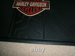 Vintage Harley Davidson Floor Mats Upswept Eagle Wings Bar & Shield Car Truck