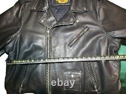 Vintage Harley Davidson Leather Jacket 3XL Bar & Shield Biker Black Embossed