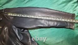 Vintage Harley Davidson Leather Jacket 3XL Bar & Shield Biker Black Embossed