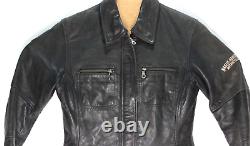 WOMEN'S HARLEY DAVIDSON HD LEATHER BAR AND SHIELD RIDING JACKET Small