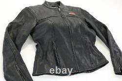 Womens Harley Davidson leather jacket M Stock 98112-06VW black bar shield zip