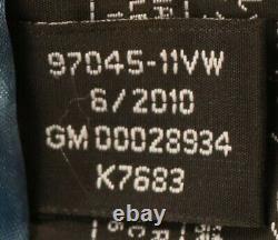 Womens harley davidson leather jacket XL black blue bar shield embroidered zip