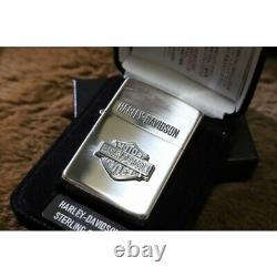 ZIPPO HARLEY-DAVIDSON Sterling Silver Bar & Shield MIB Rare
