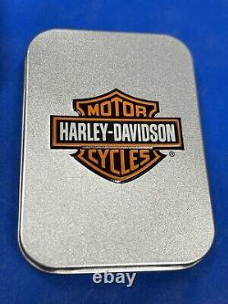 Zippo 2007 Harley Davidson Lightning Emblem Bar & Shield Lighter Unfired V055