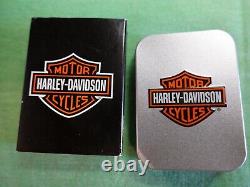 Zippo Harley Davidson Mirrored Bar And Shield Lighter 2002