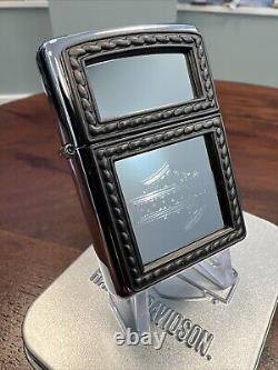 Zippo Lighter HARLEY DAVIDSON MIRRORED BAR & SHIELD HP Chrome 2004 NEW RARE