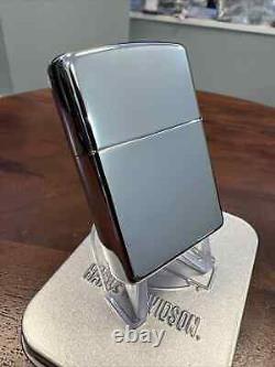 Zippo Lighter HARLEY DAVIDSON MIRRORED BAR & SHIELD HP Chrome 2004 NEW RARE