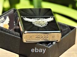Zippo Lighter Harley Davidson 115th Anniversary Edition Bar and Shield