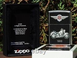 Zippo Lighter Harley Davidson 1990 FLSTF Softail Fat Boy Rare Bar & Shield
