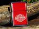 Zippo Lighter Harley Davidson Bar And Shield Red Anodized # 685hd H263