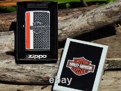 Zippo Lighter Harley Davidson H-D Diamond Plate Bar and Shield Rare