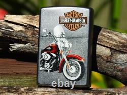 Zippo Lighter Harley Davidson Model FLFB Electra Glide FLH Bar and Shield