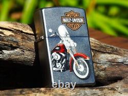 Zippo Lighter Harley Davidson Model FLFB Electra Glide FLH Bar and Shield