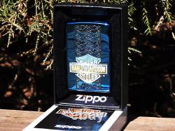 Zippo Lighter Harley Davidson Tire Tread Bar and Shield Engraved Tracks